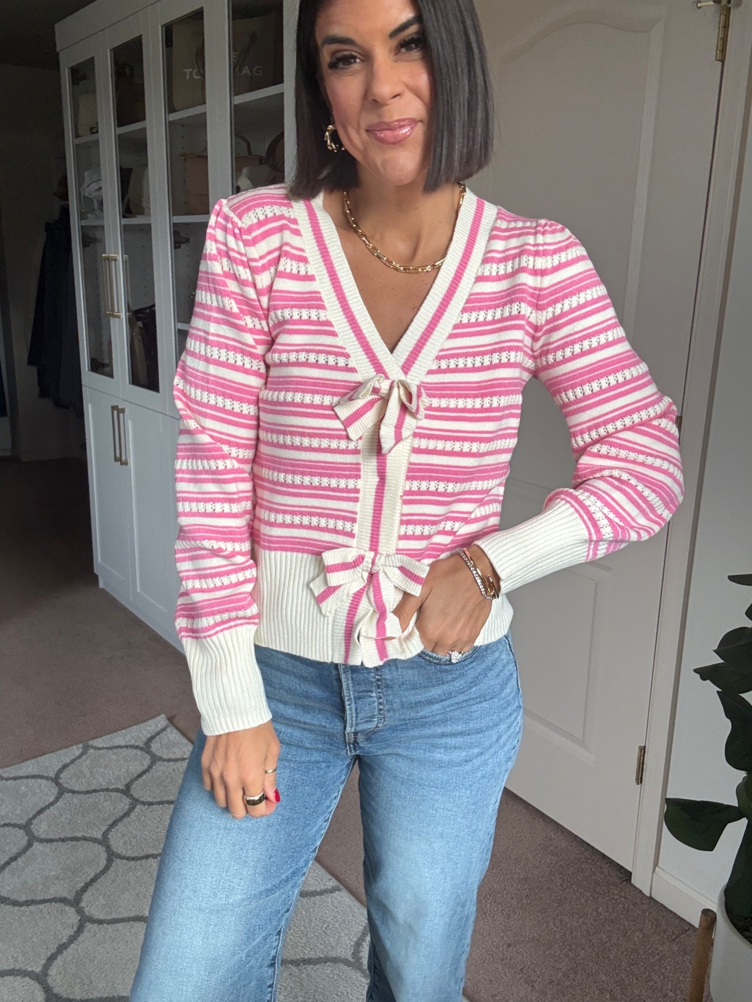 Size small in sweater Size 27 in jeans

#LTKFindsUnder100 #LTKSeasonal