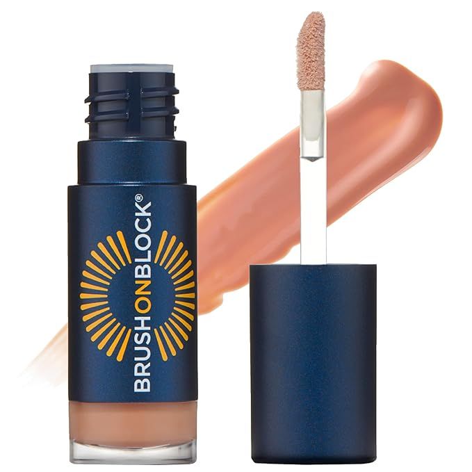 Brush On Block Sun Shine Protective Lip Oil SPF 30, Mineral Protection from UVA/UVB & Blue Light,... | Amazon (US)