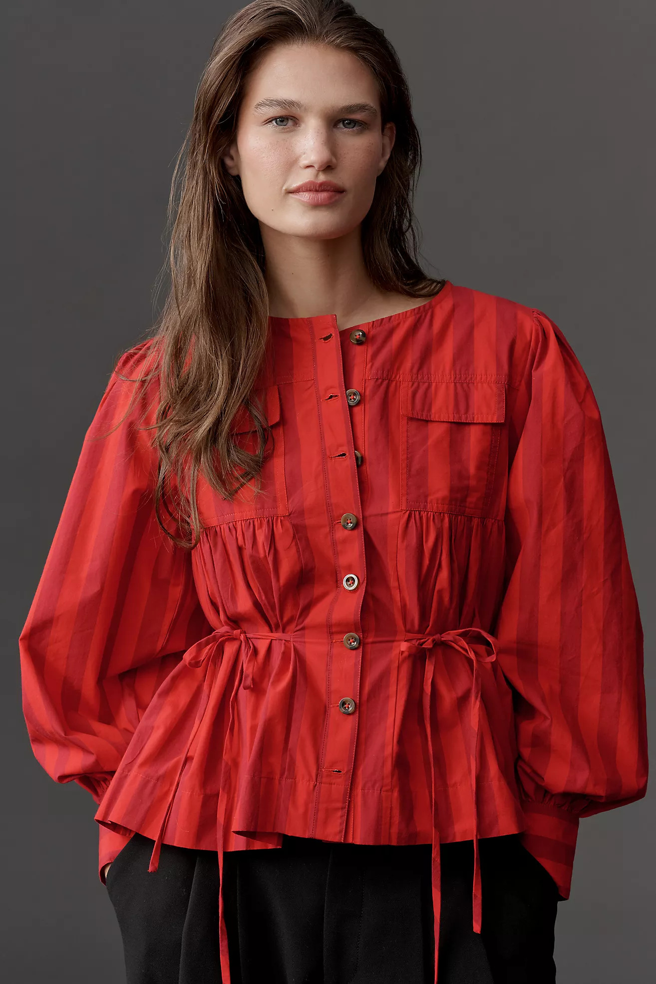 Damson Madder Charlize Buttondown Blouse | Anthropologie (US)