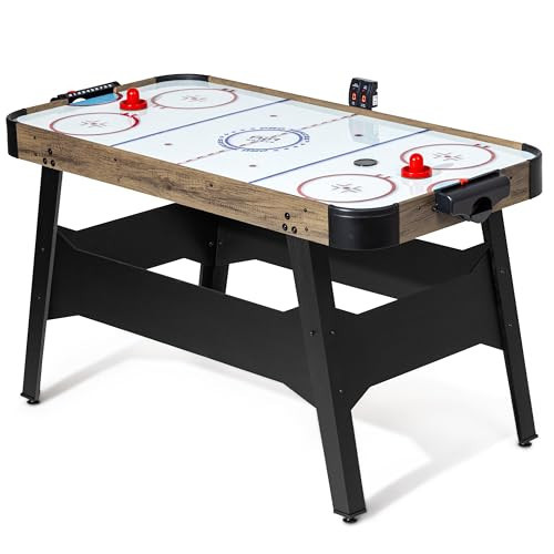 GoSports 54 Inch Air Hockey Arcade Table for Kids & Adults - Includes 2 Pushers, 3 Pucks, AC Motor, and LED Scoreboard | Amazon (US)