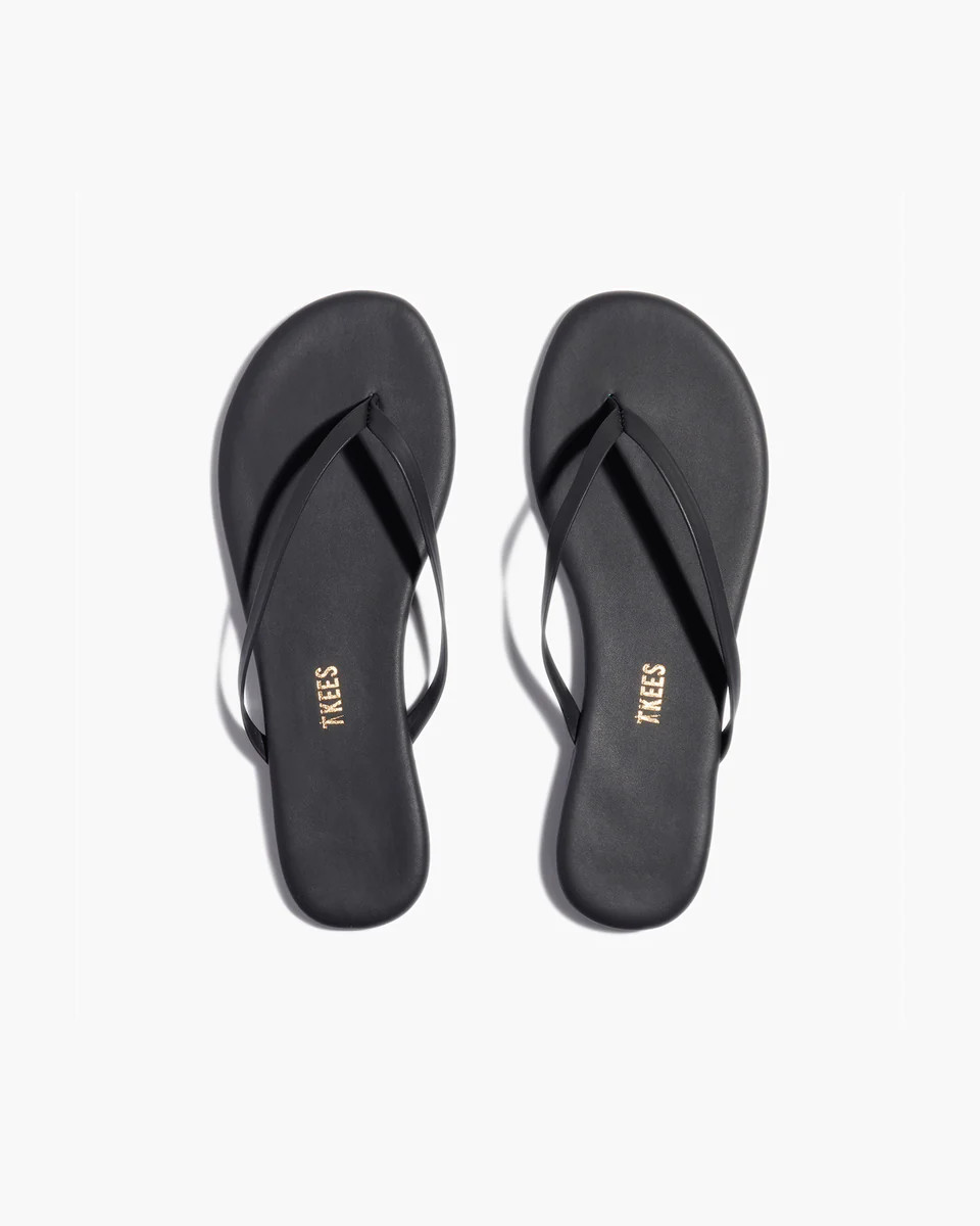 Lily Pigments in Washed Black | Flip-Flops | Women's Footwear | TKEES