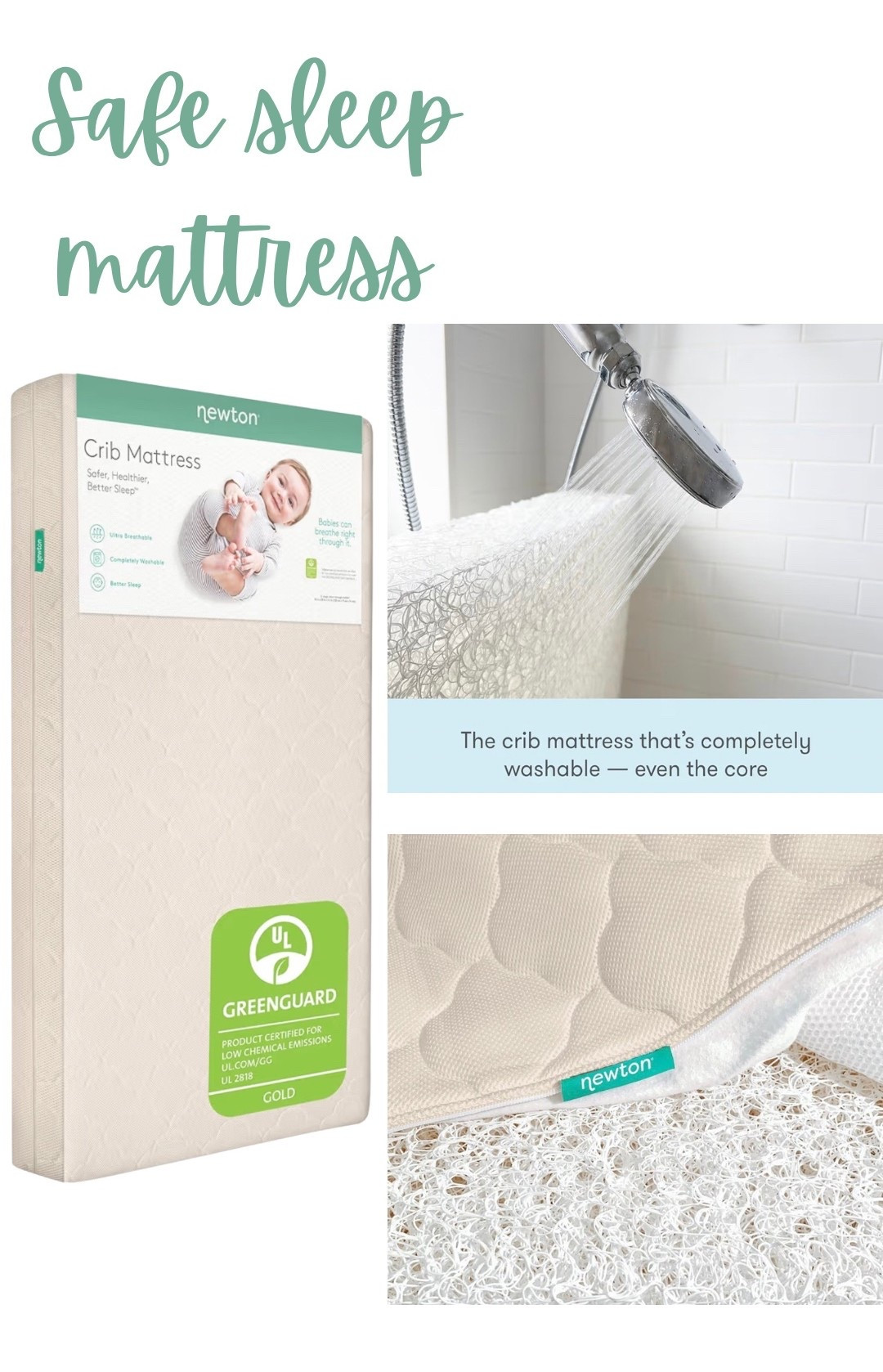 Safe sleep baby crib mattress 

#LTKBaby