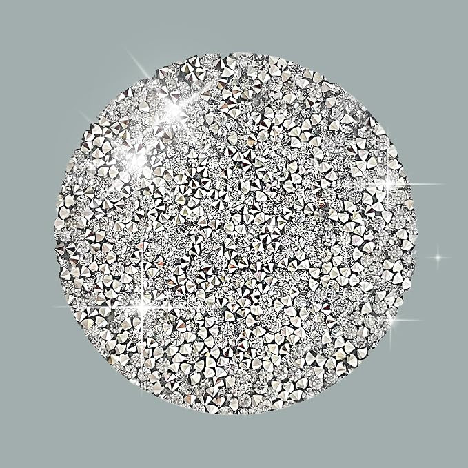 Silver Placemats Silver Heat Resistant Mat Crushed Diamond Decor Rhinestone Decor Fall Decoration... | Amazon (US)