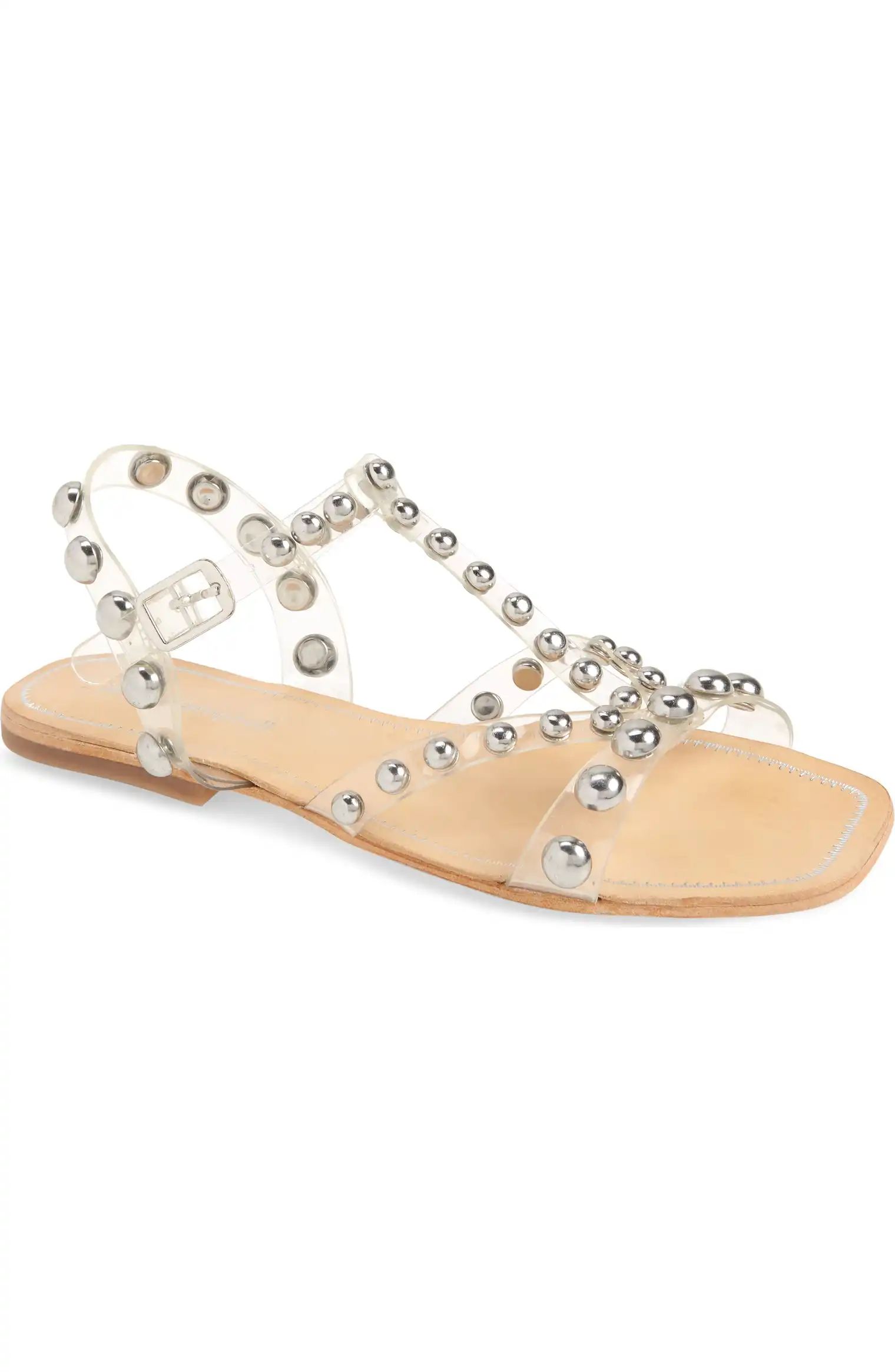 Jeffrey Campbell Amaryl Studded Clear Sandal (Women) | Nordstrom | Nordstrom