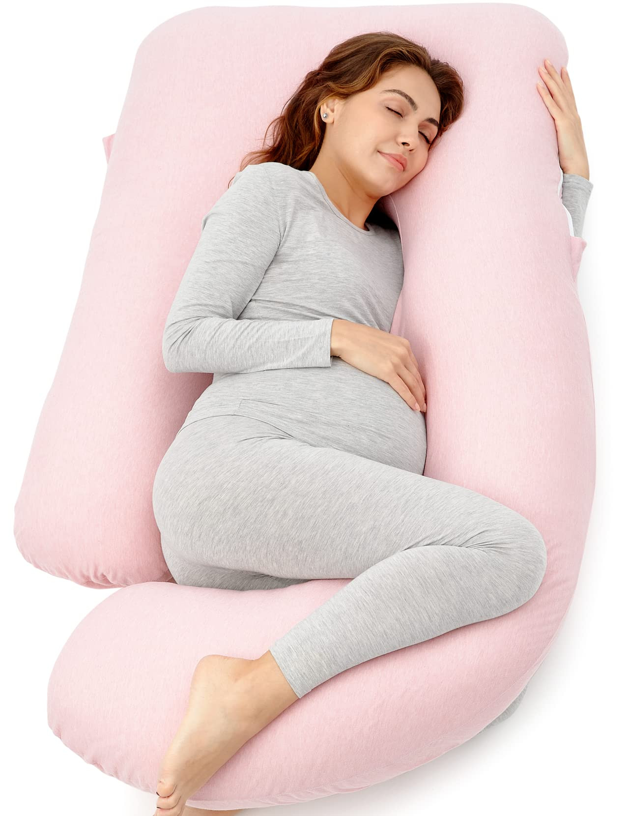 Momcozy Pregnancy Pillows for Sleeping, U Shaped Full Body Maternity Pillow for Side Sleeping - S... | Amazon (US)