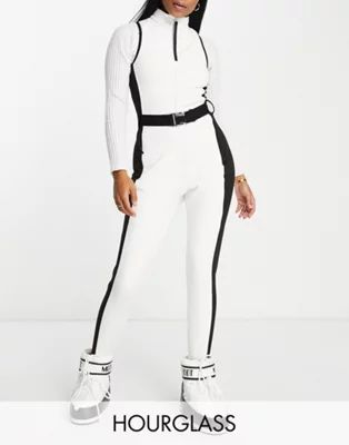 ASOS 4505 Hourglass ski suit all in one with mono contrast detail | ASOS (Global)