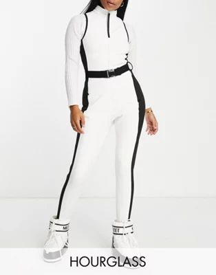 ASOS 4505 Hourglass ski suit all in one with mono contrast detail | ASOS (Global)