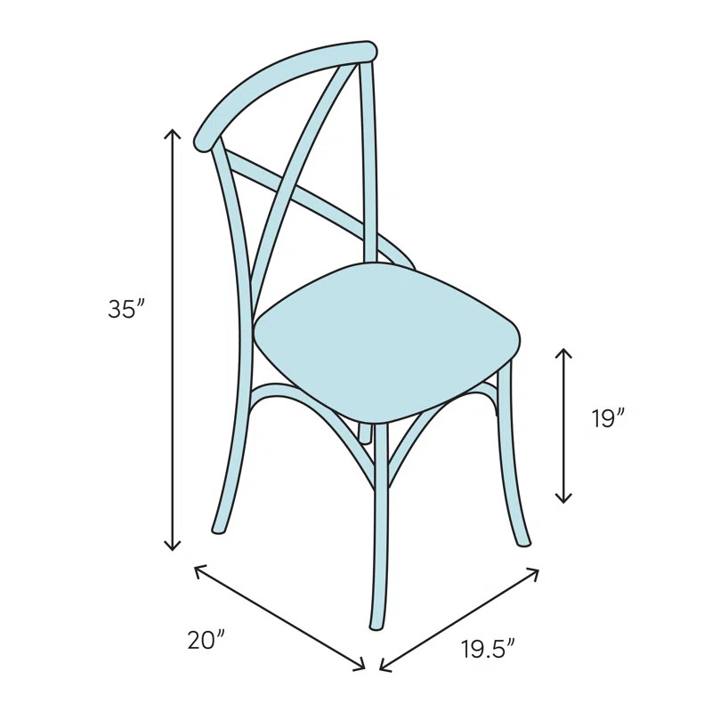 Parisienne Cafe Solid Wood Dining Chair | Wayfair North America