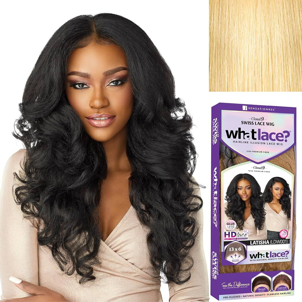 Sensationnel What lace 13x6 wigs - latisha synthetic wig cloud 9 with preplucked hairline hd lace... | Amazon (US)