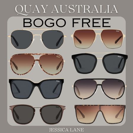 Quay Australia Sunglasses buy one get one free sale! Sunglasses, quay Australia sunglasses, sunnies, polarized sunglasses, aviators, accessories, summer accessories, eye protection

#LTKfindsunder100 #LTKsalealert #LTKtravel