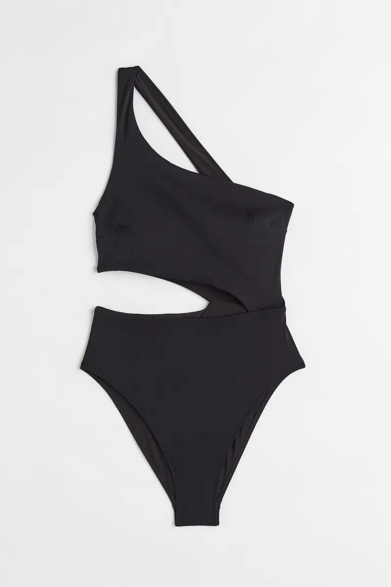 Conscious choice  New ArrivalFully lined, one-shoulder swimsuit. Cups with removable inserts for ... | H&M (US + CA)