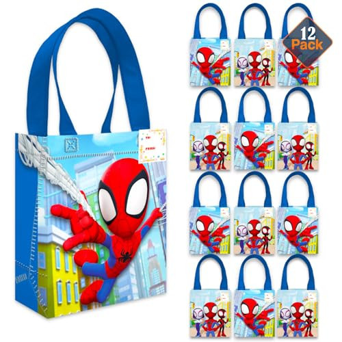 Spidey Party Favor Bags for Kids Birthday 12 Pack Bundle | Amazon (US)