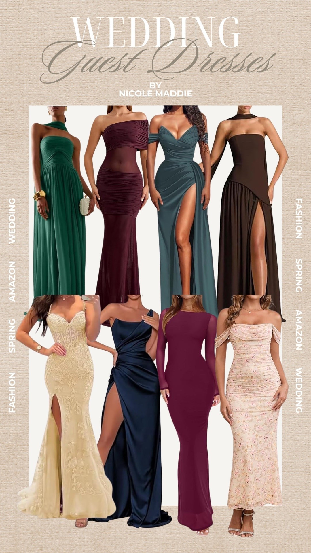 Wedding guest dresses from Amazon. Perfect for spring weddings. Floor length gowns

#LTKgrwm #LTKWedding #LTKootd