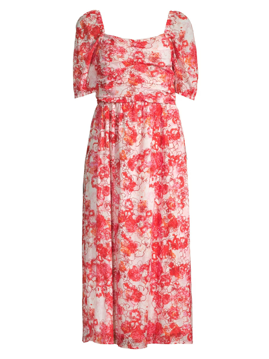 Harbin Floral Midi-Dress | Saks Fifth Avenue