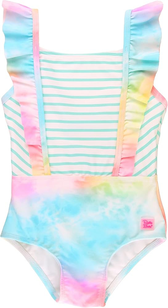 RuffleButts Baby/Toddler Girls Sleeveless One Piece Swimsuit w/UPF 50+ Sun Protection | Amazon (US)