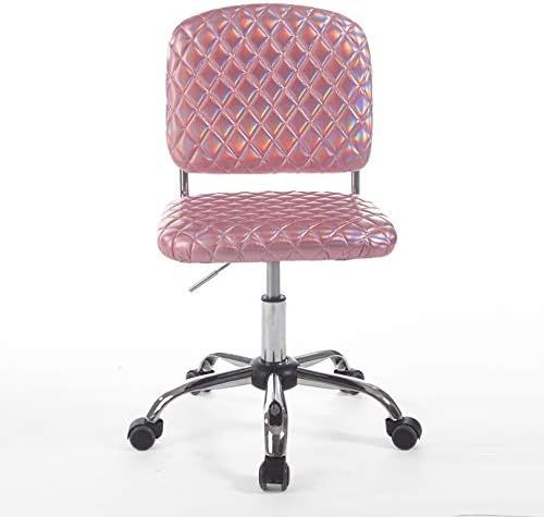 Urban Shop Holographic Rolling Office Chair, Pink | Amazon (US)