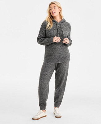Women's Cozy Sweater Hoodie & Joggers, Macy's Exclusive | Macy's