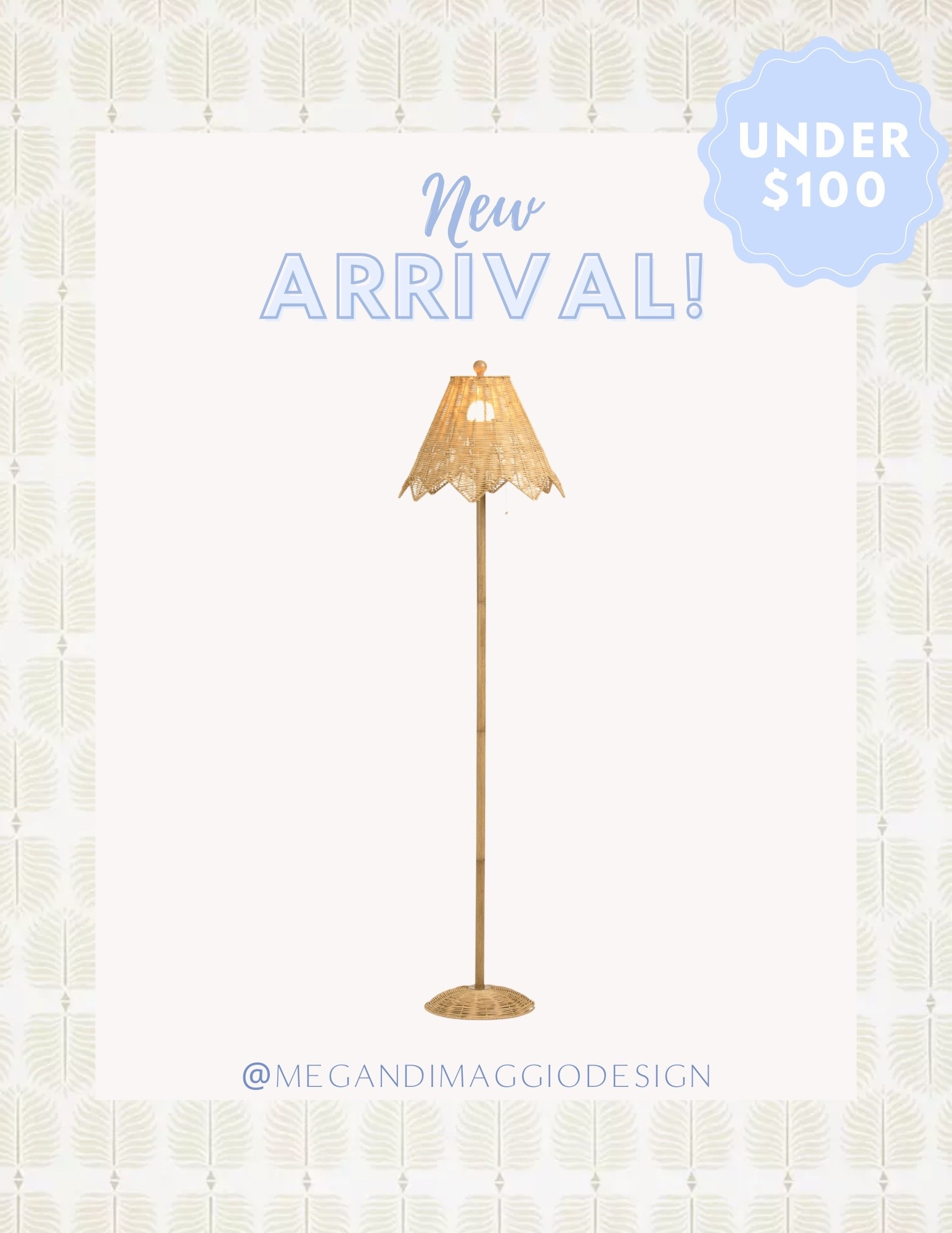 Wow!! Excellent price on this scalloped wicker floor lamp!! Score for under $100 🤩🙌🏻

#LTKHome #LTKFindsUnder100 #LTKSaleAlert