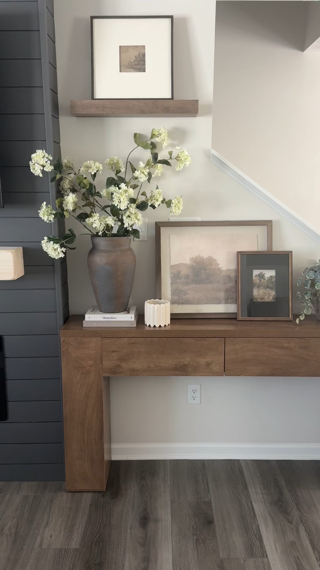 Console details! The console is under $200! 

The larger art and stems are from Hobby Lobby!  

#LTKHome #LTKSaleAlert