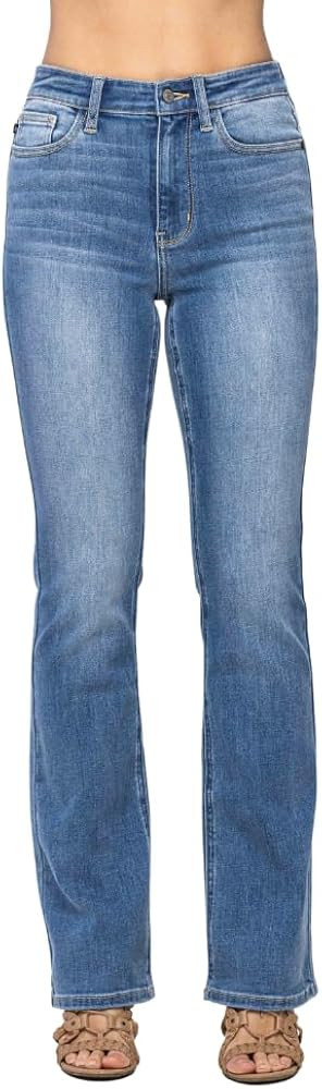 Judy Blue Women's High Waist Classic Contrast Wash Bootcut Jeans 82515 | Amazon (US)