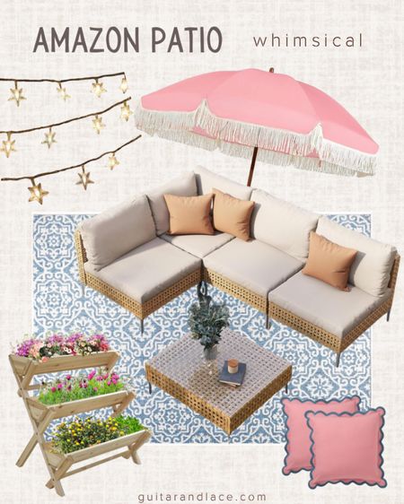 Amazon patio. Amazon home. Patio decor. Girly patio decor. Patio ideas. 

#LTKhome #LTKSeasonal #LTKGiftGuide