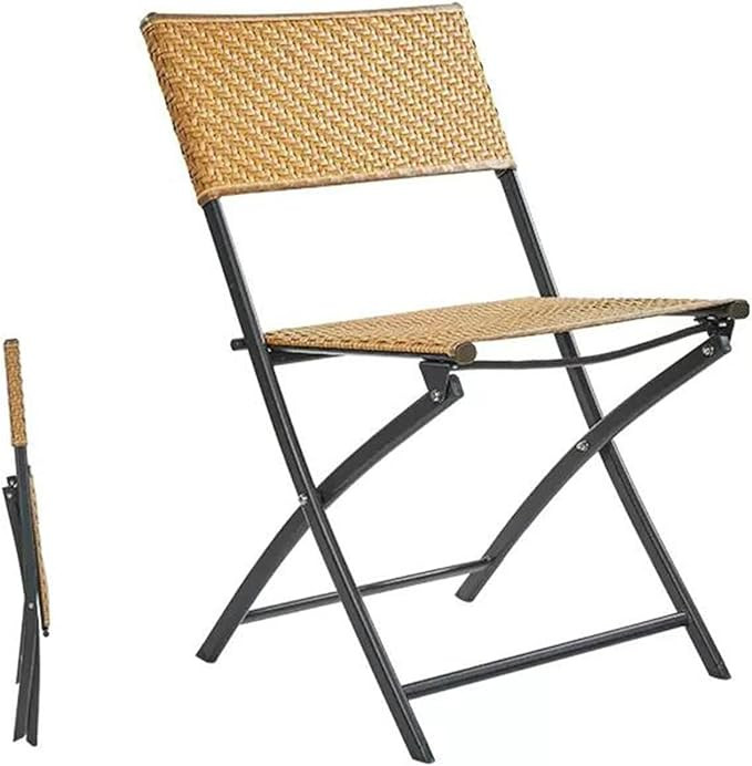 Balcony Small Table and ChairsFolding HouseholdPatio Leisure Outdoor Coffee Chairs | Amazon (US)