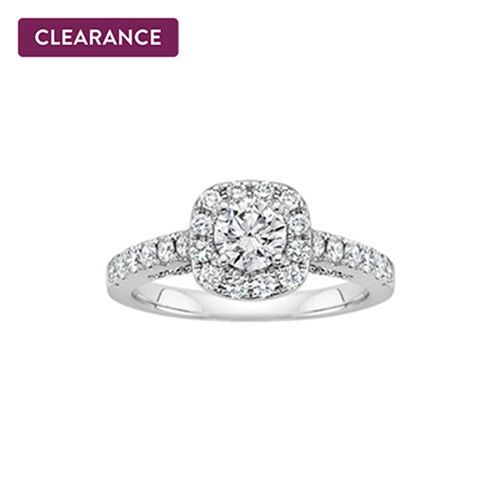 1 1/3 ct. tw. Say I Do Diamond Engagement Ring in 14K White Gold | Fred Meyer Jewelers