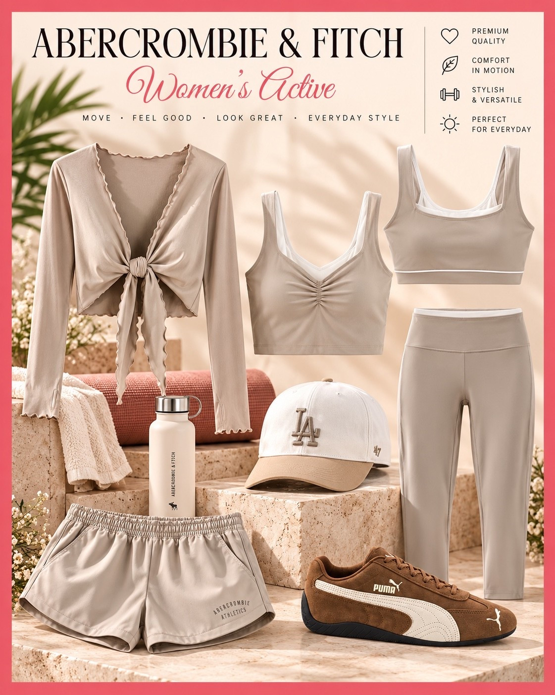 Neutral Tones, Flattering Fits & Effortless Athleisure. Your Everyday Activewear Wardrobe Elevated…