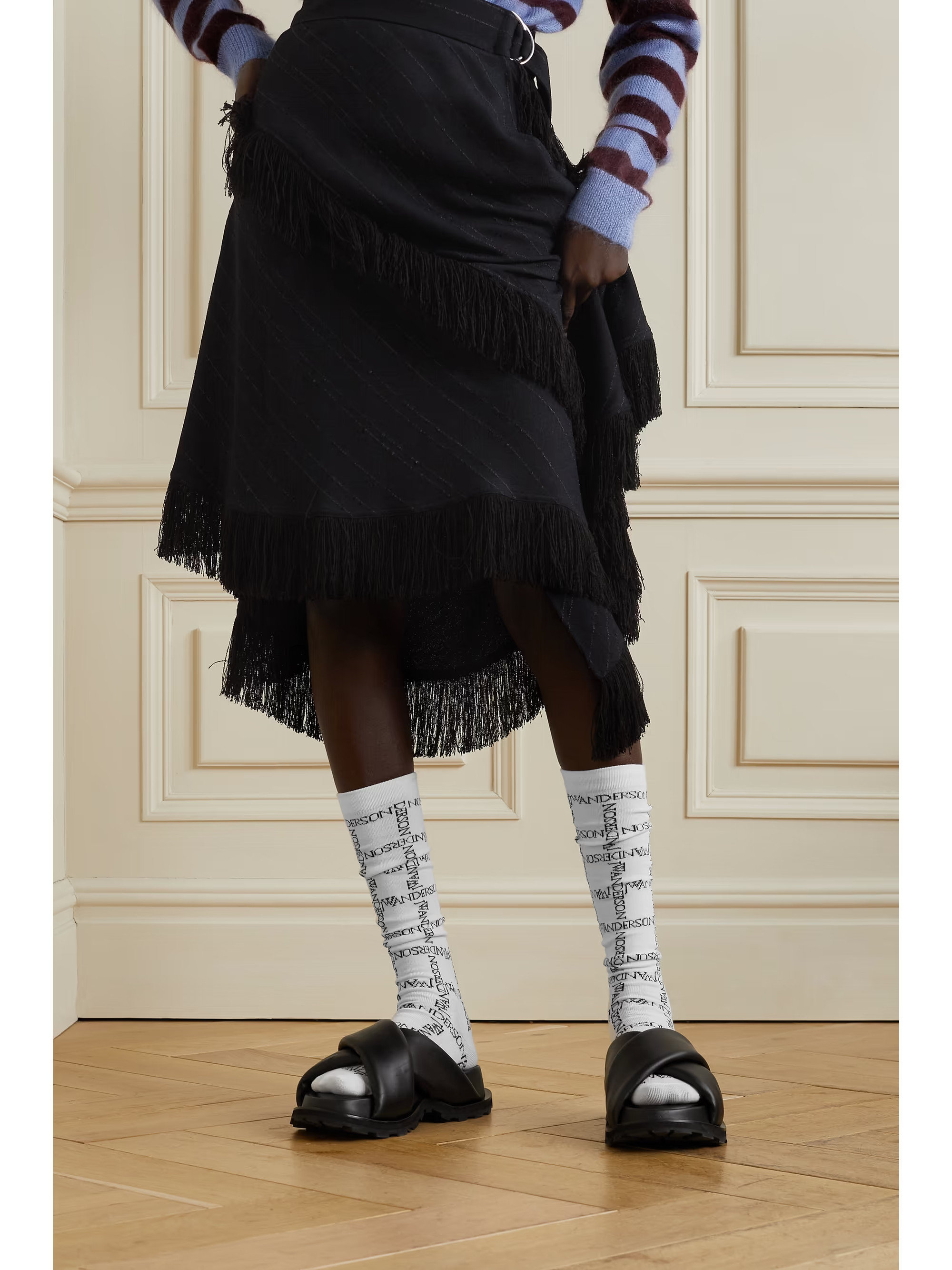 Set of three cotton-blend jacquard socks | NET-A-PORTER (UK & EU)