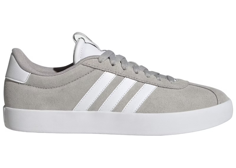 Adidas Vl Court 3.0 Grey (Women's) Sneakers in Grey Two/Cloud White/Silver Metallic | StockX