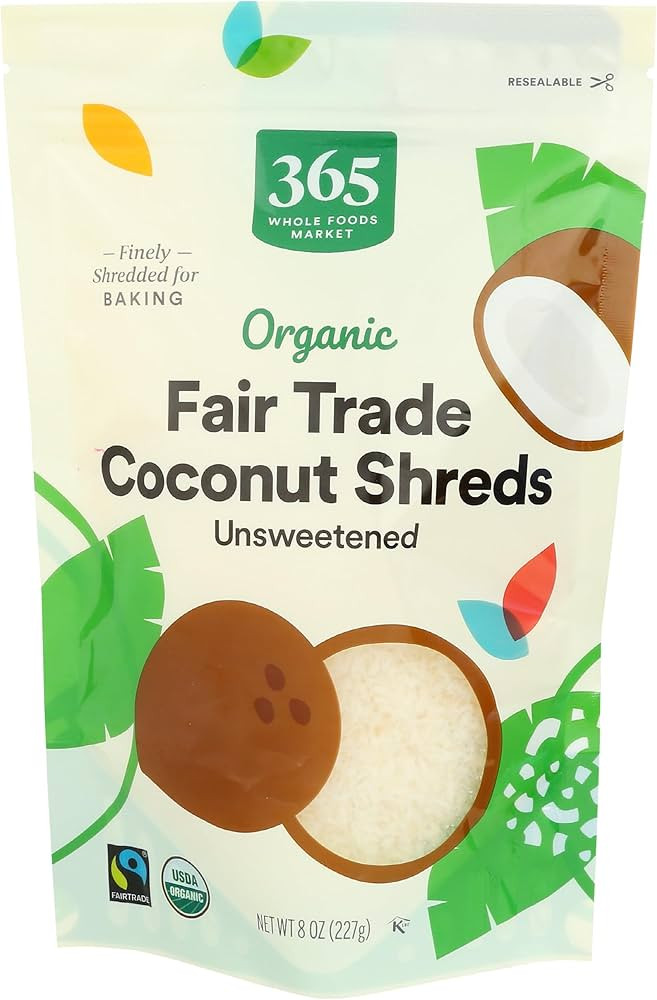 365 by Whole Foods Market, Organic Shredded Coconut, 8 Ounce | Amazon (US)