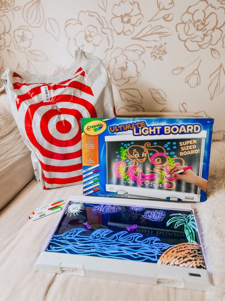 #AD THIS is one of Roxy’s favorite gifts so far! When I saw this at @target, I instantly knew she would love the @Crayola Ultimate Light board. With its vibrant LED illumination, it transforms ordinary drawings into captivating works of art, providing children with hours of creative fun. What makes it even more impressive is its reusability; a simple wipe with the included washable markers, and the canvas is ready for a new masterpiece. This not only sparks creativity but also promotes sustainability, making it an ideal gift that keeps on giving. Give the gift of artistic exploration and entertainment with the Crayola Ultimate Light Board!

#Target #TargetPartner #Crayola #LTKkids 

#LTKHoliday #LTKkids #LTKSeasonal