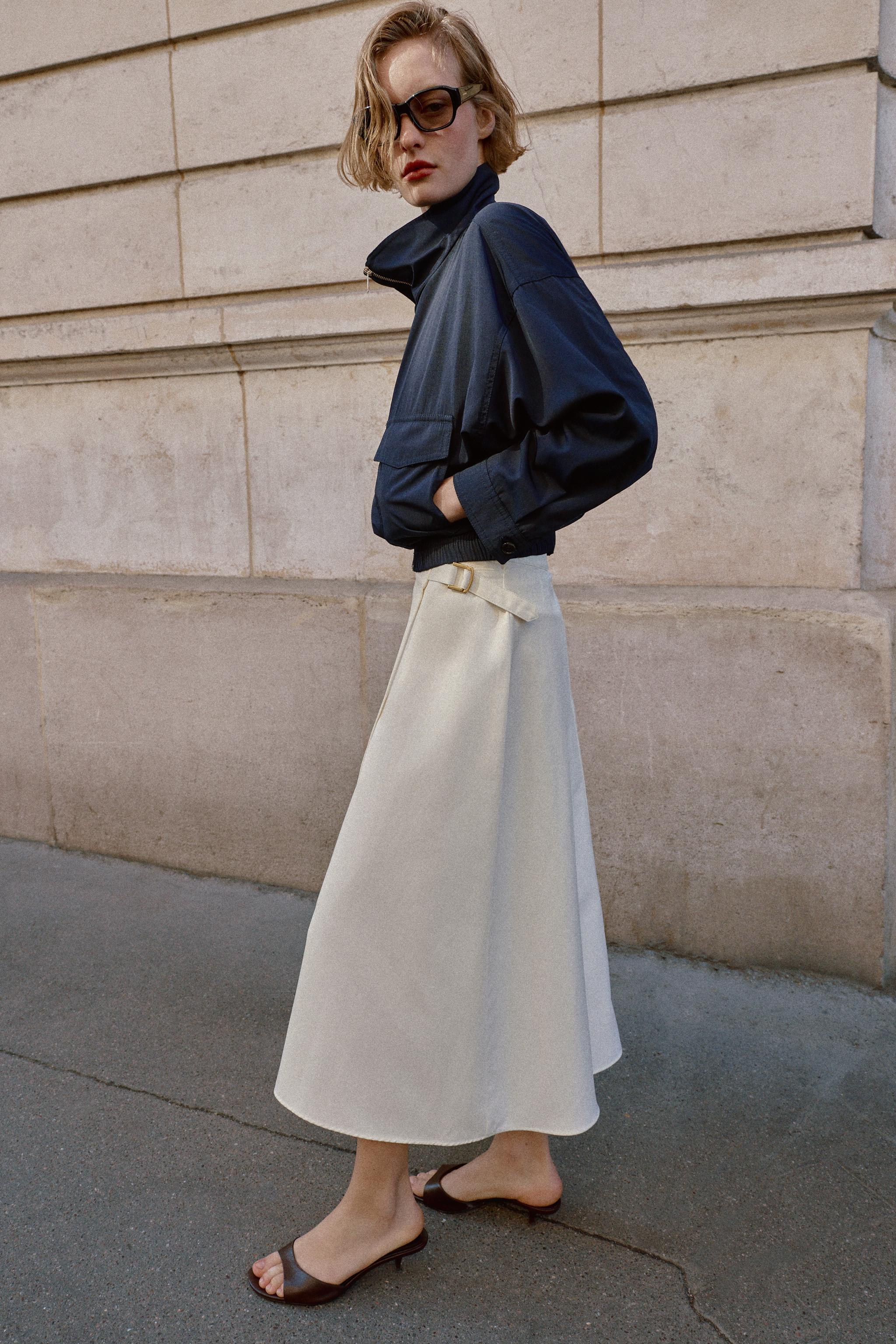 HIGH COLLAR FLAP POCKET JACKET | Zara US