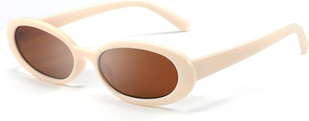 DANAMY Retro Oval Sunglasses for Women Men Fashion Small Frame Sun Glasses 90s Style Driving Glas... | Amazon (US)