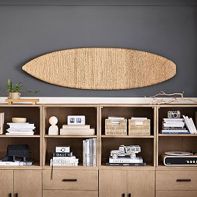 Woven Surfboard Decor | Pottery Barn Teen