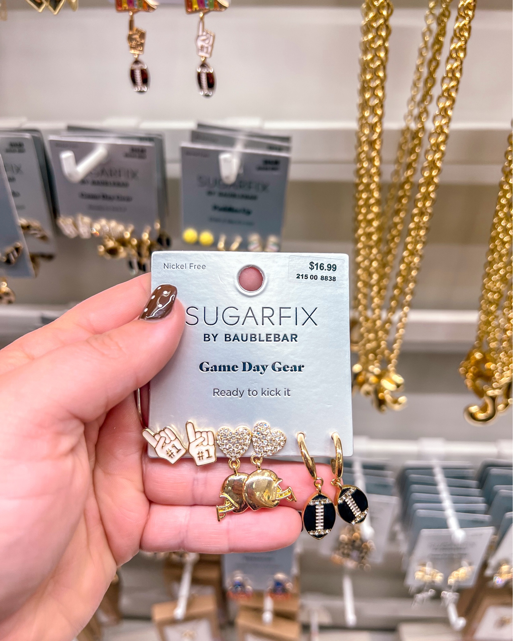 Football girlies- these football earrings would be perfect for games days! SEC or NFL. An option for the neutral and colorful girlies. #shoptarget #target #targetearrings #ltkwomen #ltktarget #ltkgirlies #football #sec #nfl 

#LTKSeasonal #LTKStyleTip #LTKFindsUnder50