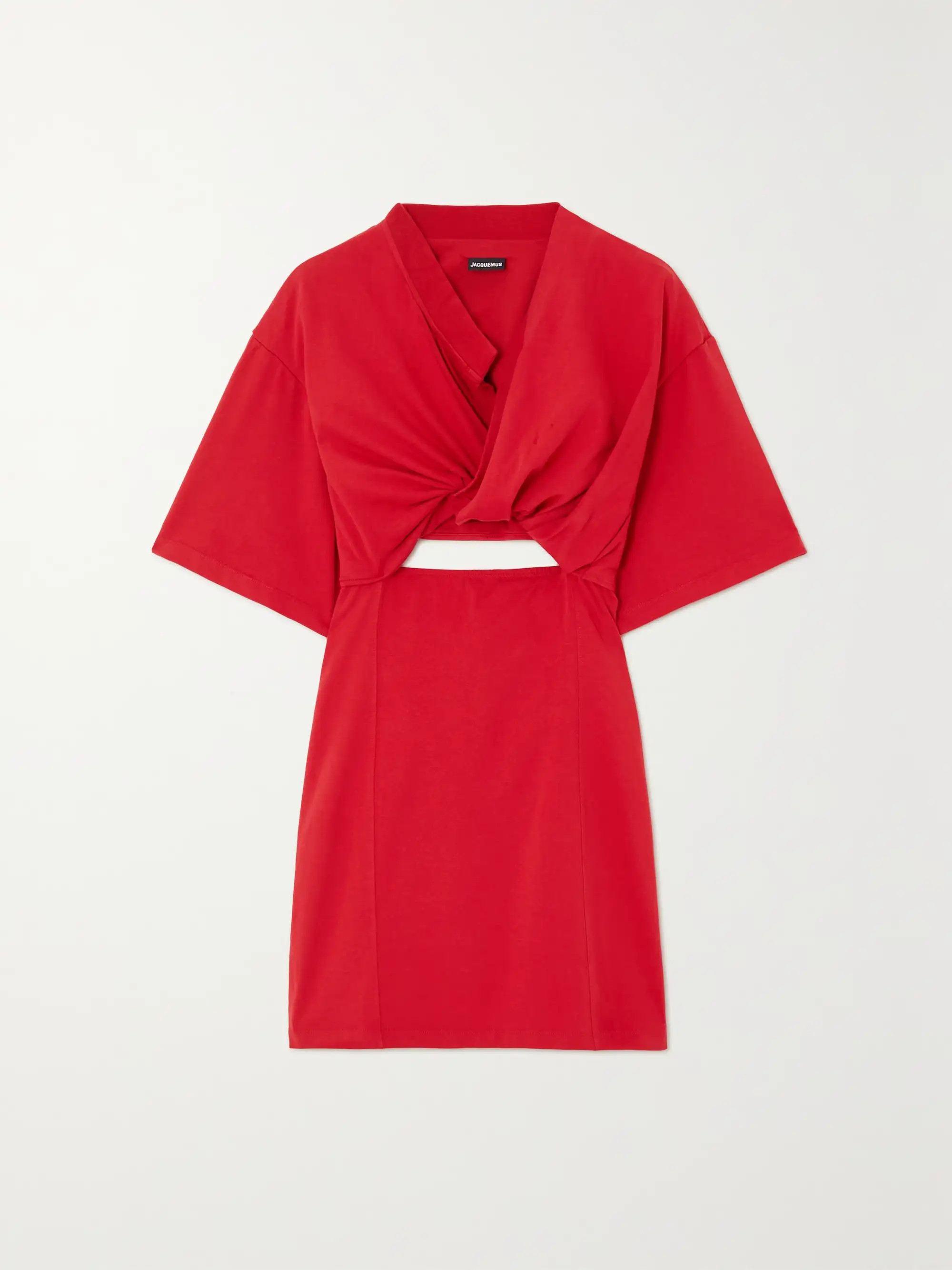Bahia twist-front cutout cotton mini dress | NET-A-PORTER (US)