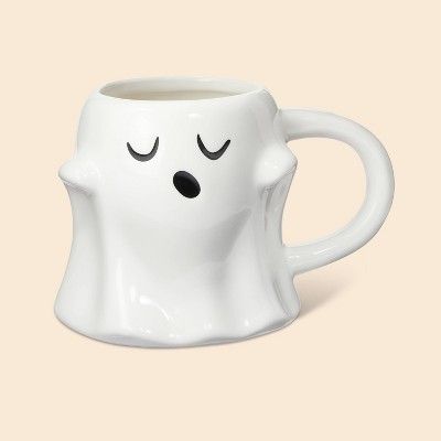 12oz Halloween Stoneware Ghost Figural Mug - Spritz™ | Target