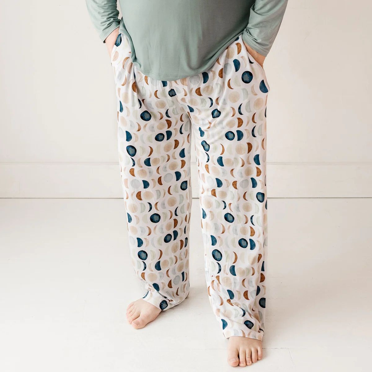 Luna Neutral Men's Bamboo Viscose Pajama Pants | Little Sleepies