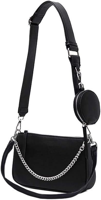 AMHDV Women Multipurpose Crossbody Bags Small Shoulder Bag Fashion 3 in 1 Zip Handbags with Coin ... | Amazon (US)