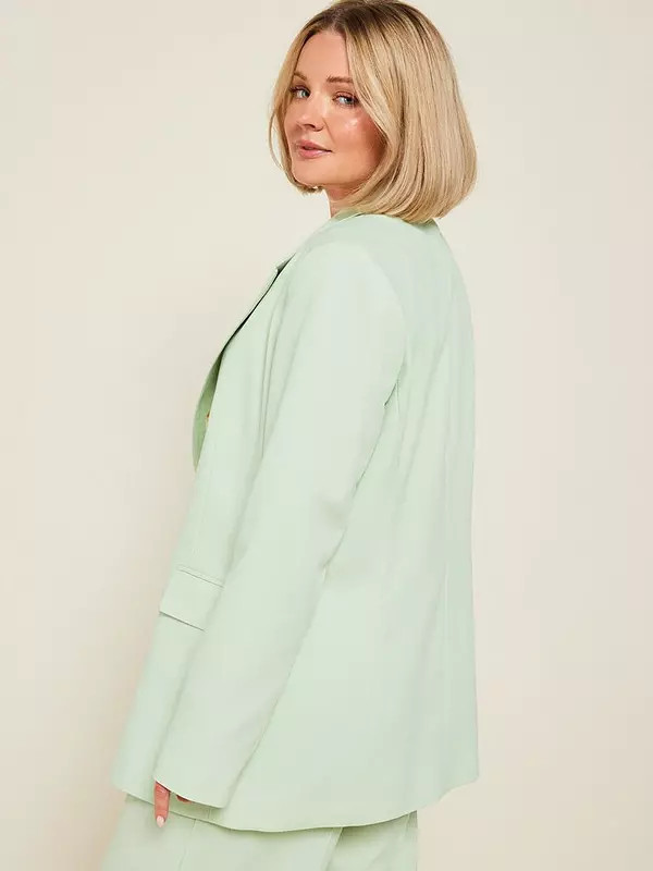 V by Very X Laura Byrnes Edge to Edge Tailored Blazer - Mint | Very (UK)