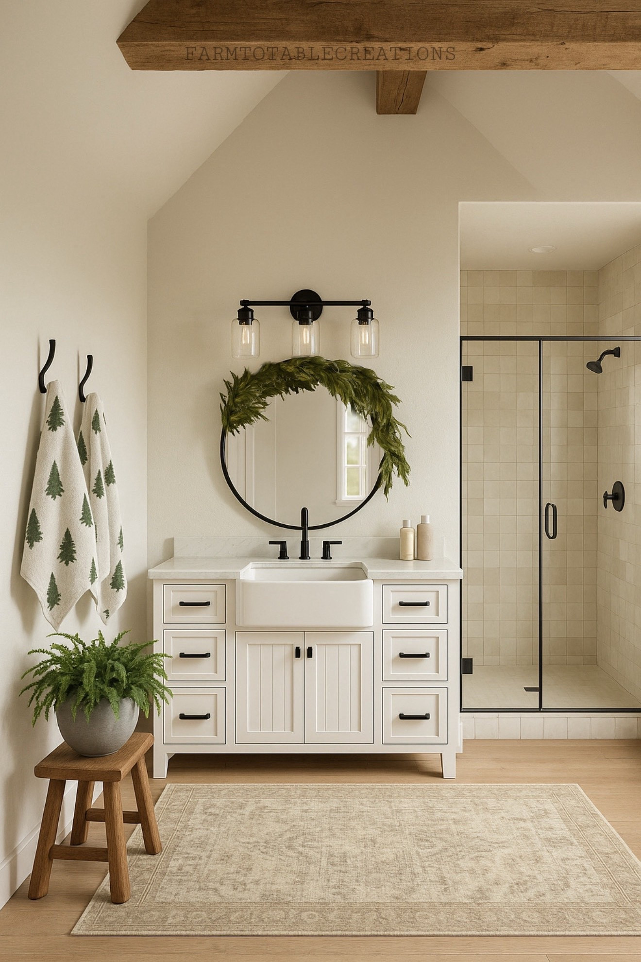 Cozy Holiday/Winter Bathroom Refresh | Follow @farmtotablecreations on Instagram

Sharing this beautiful, modern organic bathroom inspiration styled entirely with Amazon finds. The soft tree-patterned towels, warm wood accents, simple greenery, and neutral textures create a cozy, elevated look that feels perfect for the holidays and transitions beautifully into winter. Such an easy style to recreate with budget-friendly pieces.

Amazon home | Amazon bathroom | holiday bathroom | winter bathroom | bathroom decor | neutral home | modern organic | Amazon finds | bathroom styling | cozy home | neutral Christmas | simple holiday decor | Amazon decor | organic modern home

#LTKSaleAlert #LTKHoliday #LTKHome