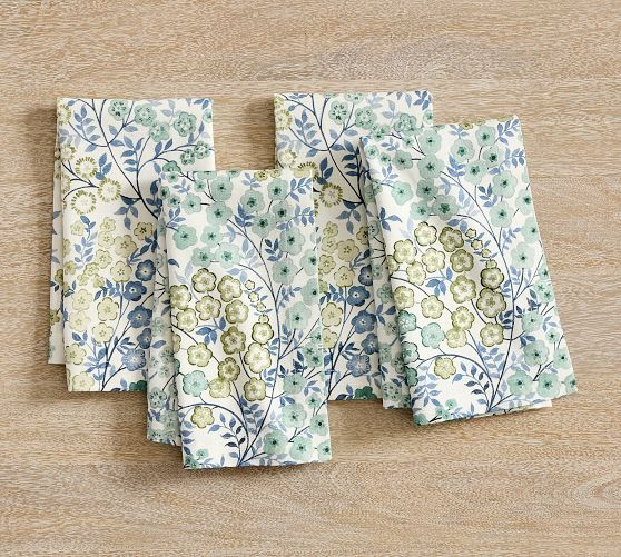 Flowervine Cotton Napkins - Set of 4 | Pottery Barn (US)
