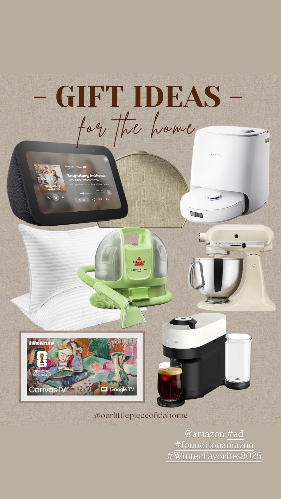 Home gifts that make everyday life easier. Smart tech, cozy basics, kitchen favorites, and practical tools they’ll use all year. A simple, well-rounded roundup for anyone who loves a comfortable, functional home. Shop everything below. 

 #LTKGiftGuide #LTKHoliday #LTKHome

@amazon, #ad,
#founditonamazon, #WinterFavorites2025