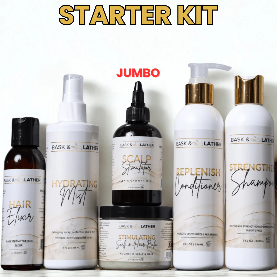 Healthy Hair Starter Kit | Essentials for Healthy Hair Routine | Bask and Lather Co