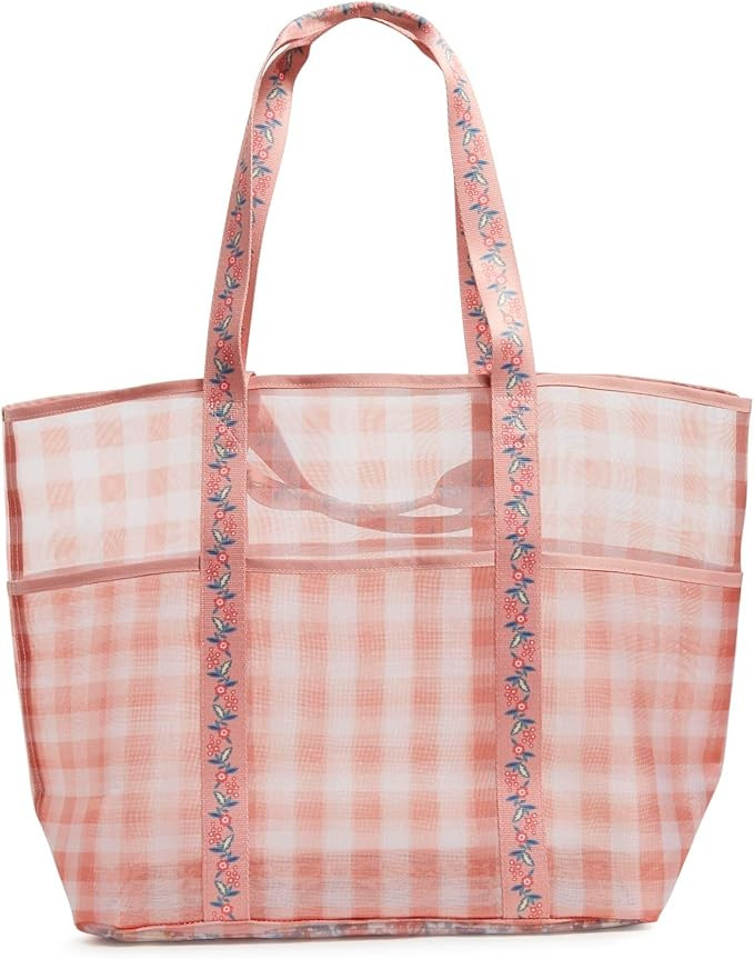 Vera Bradley Women's Mesh Multi-Pocket Beach Tote | Amazon (US)