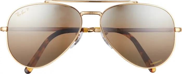 New Aviator 58mm Polarized Pilot Sunglasses | Nordstrom