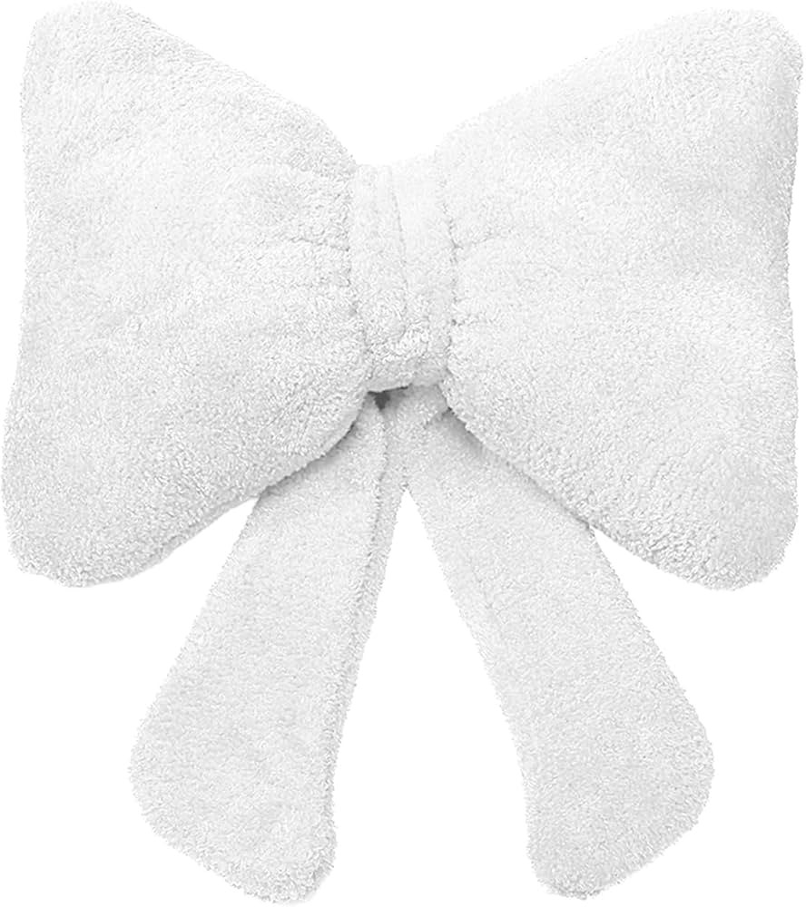S-SNAIL-OO Bow Pillow Stuffed Pink Christmas Bow Pillow Bow Shaped Throw Pillow Car Backrest Cush... | Amazon (US)