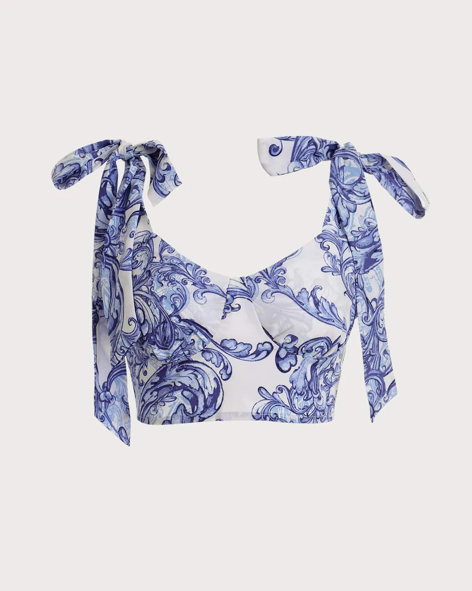 The Tie Strap Crop Cami Top | rihoas.com
