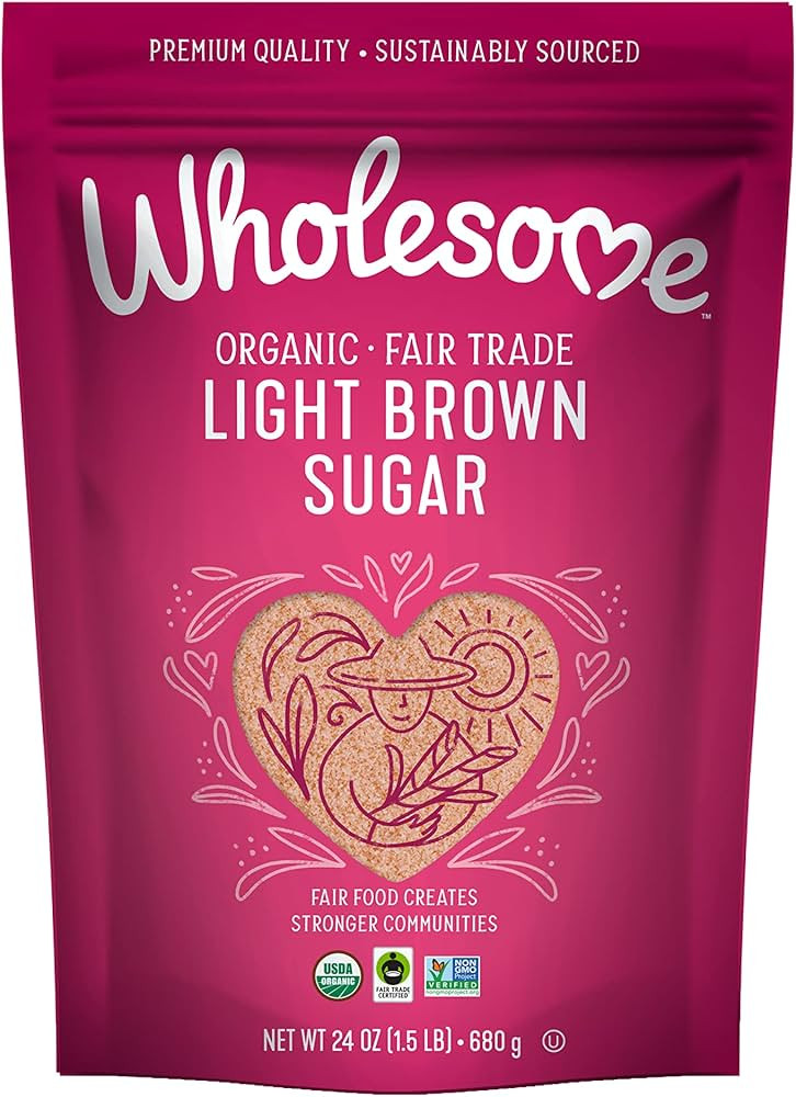 Wholesome Organic Light Brown Sugar, Fair Trade, Non GMO & Gluten Free, 1.5 Pound (Pack of 1) | Amazon (US)